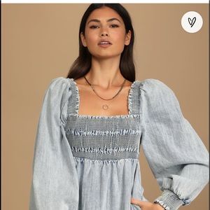 Lulus denim dress size M